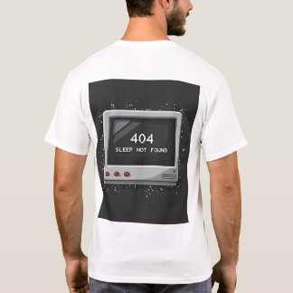 404: Sleep Not Found – Retro Gamer Glitch Tee T-shirt