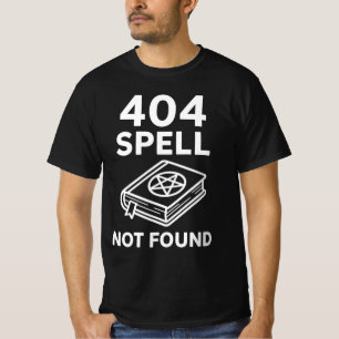 404 SPELL NIET GEVONDEN Wizard Tech Support Grap T-shirt