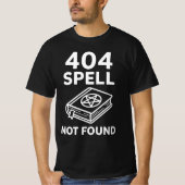 404 SPELL NOT FOUND | Wizard Tech Support Funny Ga T-shirt (Voorkant)