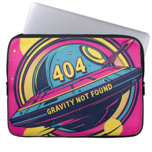 404 Zwaartekracht niet gevonden - Retro Space Pop  Laptop Sleeve