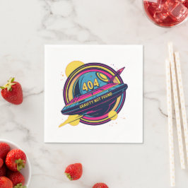 404 Zwaartekracht niet gevonden - Retro Space Pop  Servet
