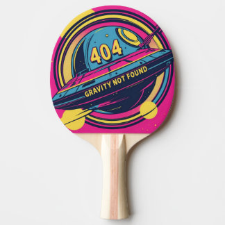 404 Zwaartekracht niet gevonden - Retro Space Pop Tafeltennisbatje