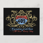 405 Carmageddon Briefkaart (Voorkant)