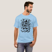 405 Lb Bankdrukken Powerlifting PR T-shirt (Voorkant volledig)