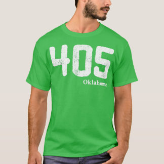 405 Oklahoma Area Code met nood ontwerp f T-shirt