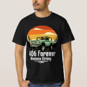 406 Forever – Montana Strong | Big Sky State Pride T-shirt (Voorkant)
