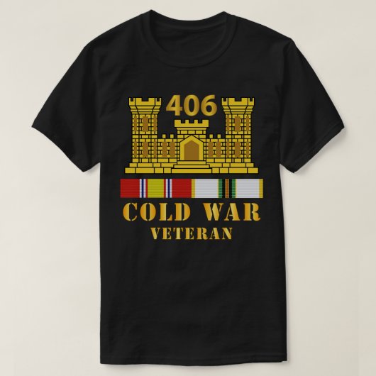 406th Ingenieursbataljon ENG Tak ColdVeteran w T-shirt (Design voorkant)