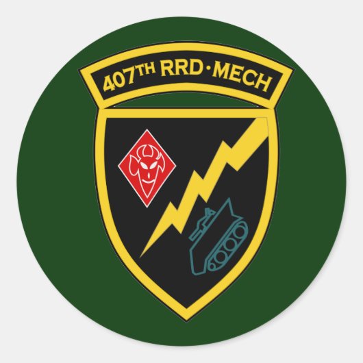 407e RRD - Mech SSI Ronde Sticker (Voorkant)