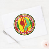 407ste RRD - ASA Vietnam Ronde Sticker (Envelop)