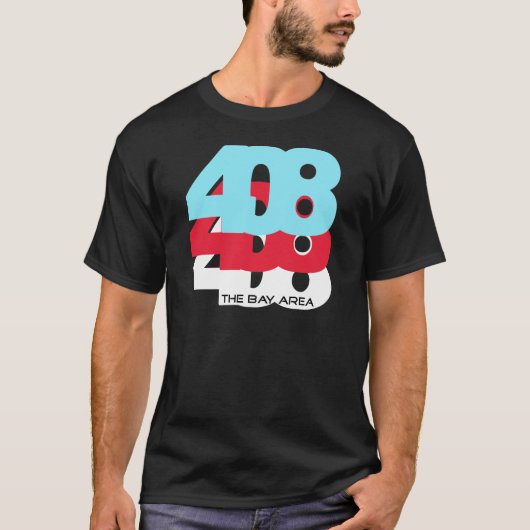 408 Gebiedscode T-shirt (Voorkant)