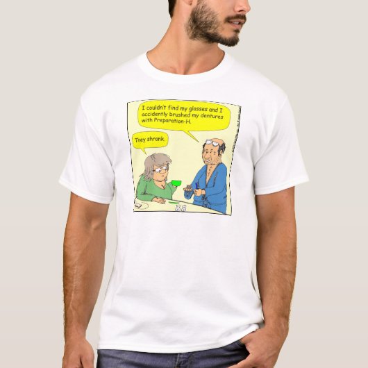 408 gebitten hemorroïde Cartoon T-shirt (Voorkant)