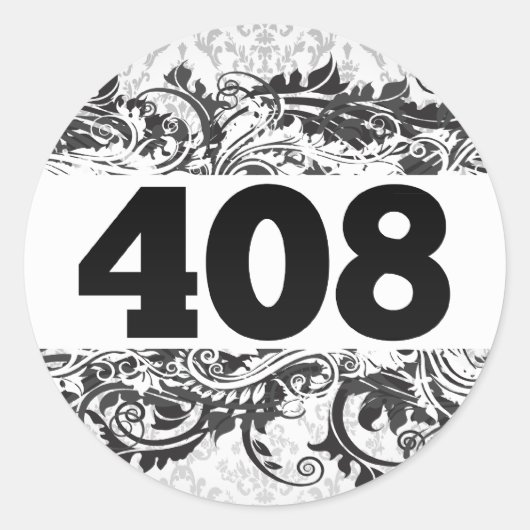 408 RONDE STICKER (Voorkant)