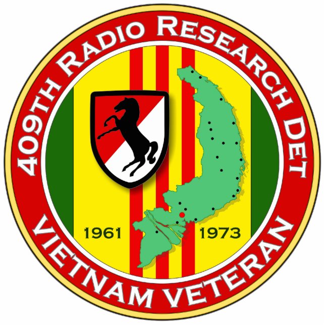 409e RRD - ASA Vietnam Fotobeeldje Sleutelhanger (Voorkant)