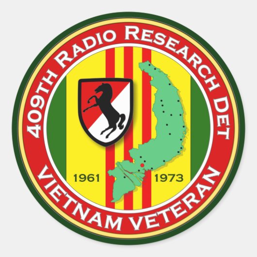 409e RRD - ASA Vietnam Ronde Sticker (Voorkant)