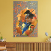 40,00 x 60,00 inch foglie morte canvas afdruk (Insitu (Woonkamer))