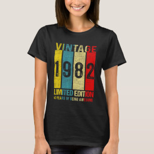 40 1982 40 jaar oud t-shirt