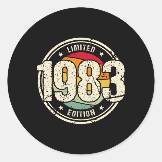 40 1983 40ste ronde sticker (Voorkant)