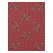 40 40e Jubileum Ruby Gold Typografie Tafelkleed (Voorkant)