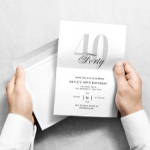 40 - 40e verjaardag van de zwarte & witte afbeeldi