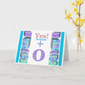 40 50 60 70 80 90 100 jaar Jong! Gelukkige verjaar Kaart (Gele Bloem)