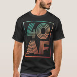 40 Af 40e verjaardag veertig jaar oude retroflecto T-shirt<br><div class="desc">40 Af 40e verjaardag veertig jaar oude retroflector . Bekijk onze verjaardag voor de selectie van shirten voor de allerbeste in unieke of aangepaste handgemaakte stukken van onze winkels.</div>