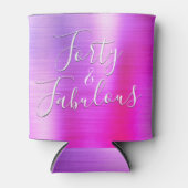 40 and Fabulous Roos Paarse Roze Blikjeskoeler (Voorkant)