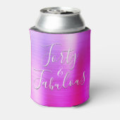 40 and Fabulous Roos Paarse Roze Blikjeskoeler (Blikje Achterkant)