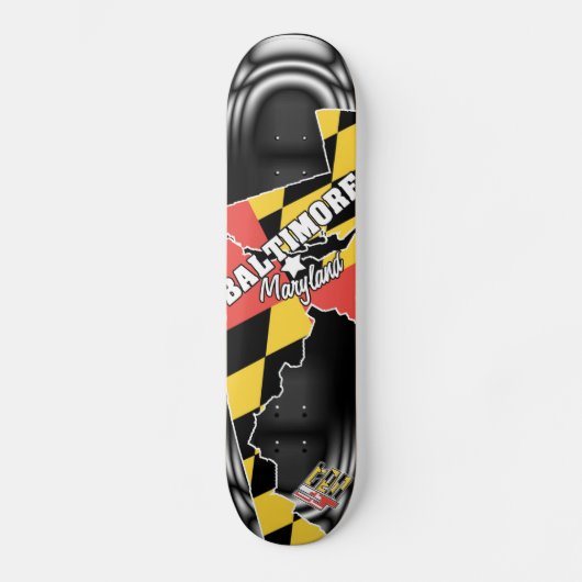 40: Baltimore, Maryland 2 Persoonlijk Skateboard (Voorkant)