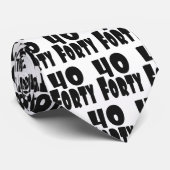 40 BIG 40 40e verjaardag Stropdas (Opgerold)