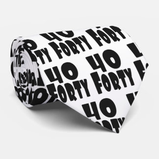 40 BIG 40 40e verjaardag Stropdas