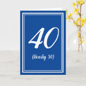 40 (bijna 50) grappige broertje voor vaders verjaa kaart (Gele Bloem)