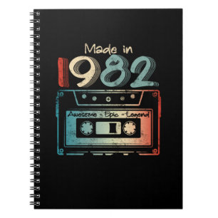 40 Birthday Gifts Year Old Made in 1982 Notitieboek