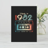 40 Birthday Gifts Year Old Made in 1982 Save The Date (Staand voorkant)