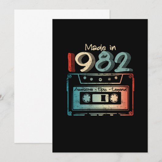 40 Birthday Gifts Year Old Made in 1982 Save The Date (Voorkant / Achterkant)