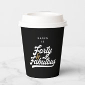 40 borden en fabelpapier papieren bekers (Achterkant)