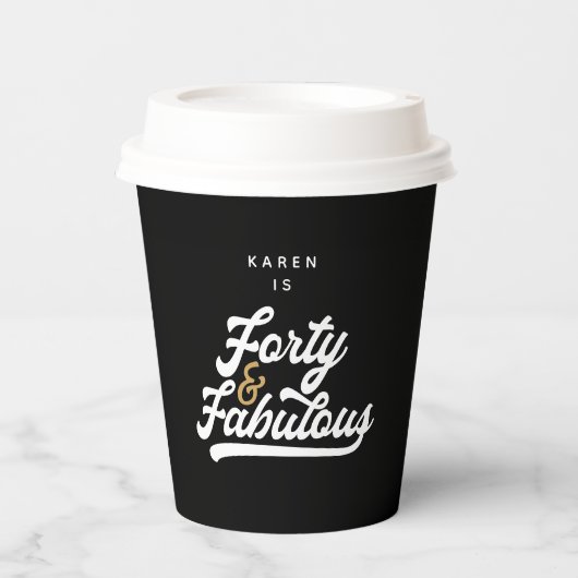 40 borden en fabelpapier papieren bekers (Voorkant)