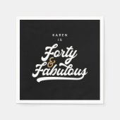 40 borden en fabelpapier servet (Voorkant)