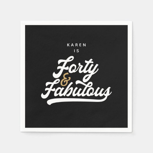 40 borden en fabelpapier servet (Voorkant)