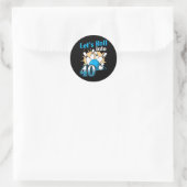 40 Bowling 40e verjaardag Ronde Sticker (Tas)