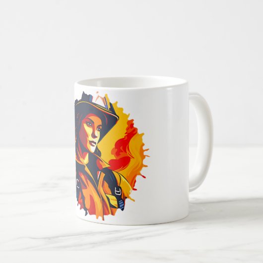 40 brandweerman aan koffiemok (Voorkant rechts)