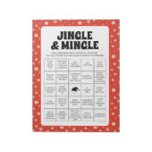 40 Christmas Jingle & Mingle Bingo Game Sheets Notitieblok (Linkerzijde)