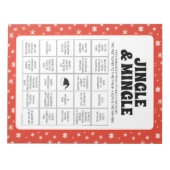 40 Christmas Jingle & Mingle Bingo Game Sheets Notitieblok (Voorkant)