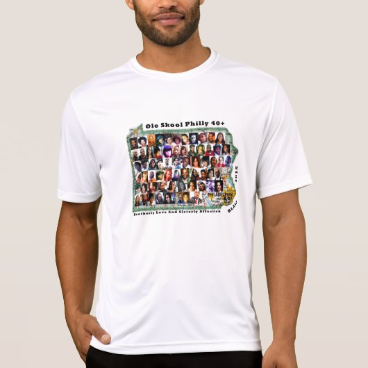 40+ Collage nr.1 T-shirt (Voorkant)