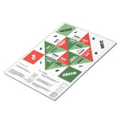 40 Cootie Catcher Spelletjes - Kerstdagen Notitieblok (Schuin)