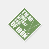 40 dagelijkse dosis van ijzergolfer Party servette Servet (Hoek)