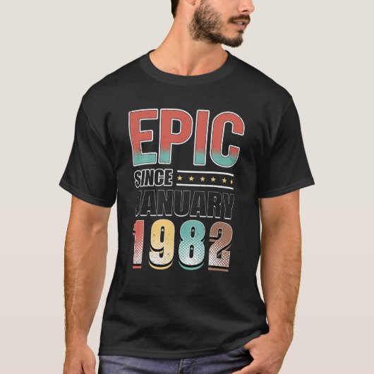 40 dagen na 40 dagen epic vanaf januari t-shirt (Voorkant)