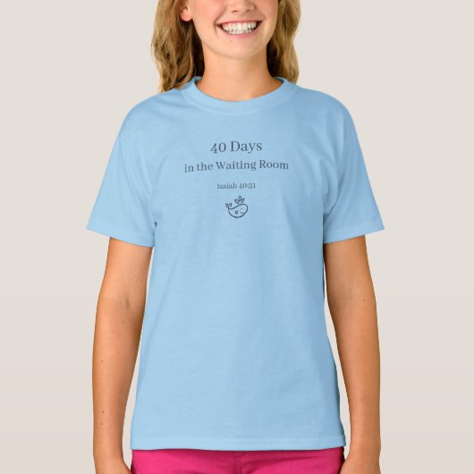 40 Dagen Wachten | Christelijk Jongeren T-shirt (Voorkant)