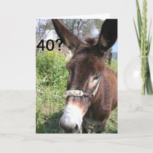 40? DAT ZOU NOOIT GEBEURD ZIJN! KAART (Voorkant)