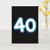 40 de Verjaardag of het Jubileum van het jaar - Kaart (Gele Bloem)