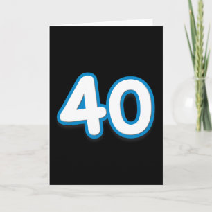 40 de Verjaardag of het Jubileum van het jaar - Kaart